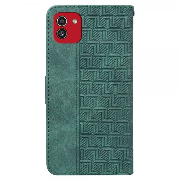 Samsung Galaxy A03 Fodral Mönstrat Grön