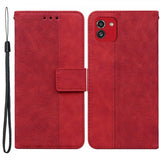 Samsung Galaxy A03 Fodral Mönstrat Röd