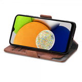 Samsung Galaxy A03 Fodral Stripe Mörkbrun