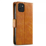 Samsung Galaxy A03 Fodral Stripe Ljusbrun
