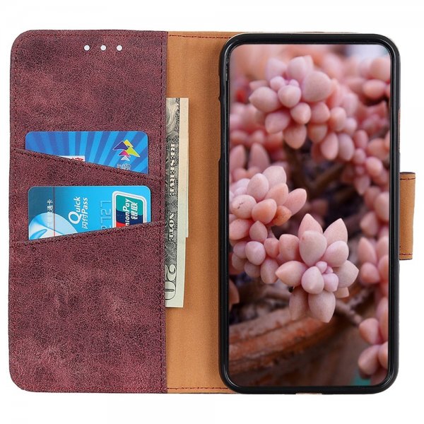 Samsung Galaxy A03 Fodral Vintage Vinröd