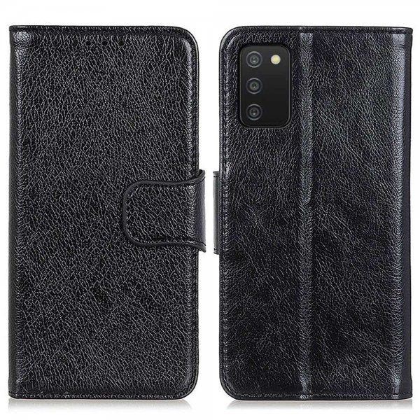 Samsung Galaxy A03s Fodral Nappatextur Svart