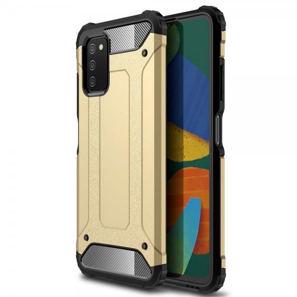 Samsung Galaxy A03s Skal Armor Guld