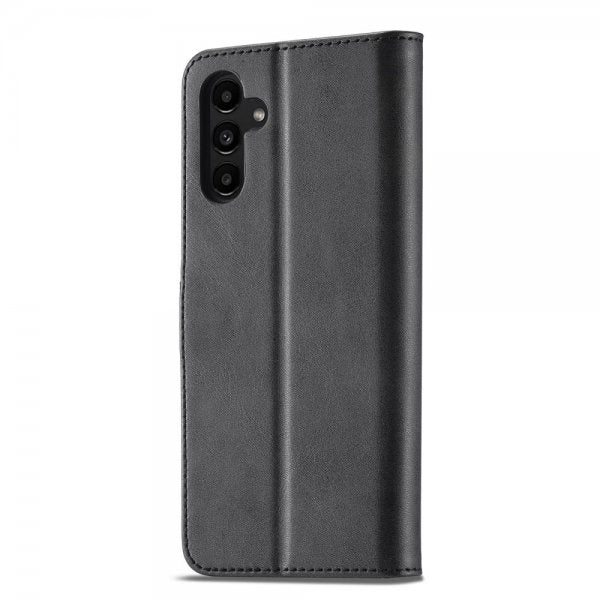Lc.Imeeke Samsung Galaxy A04s/Galaxy A13 5G Fodral med Kortfack Stativfunktion Svart