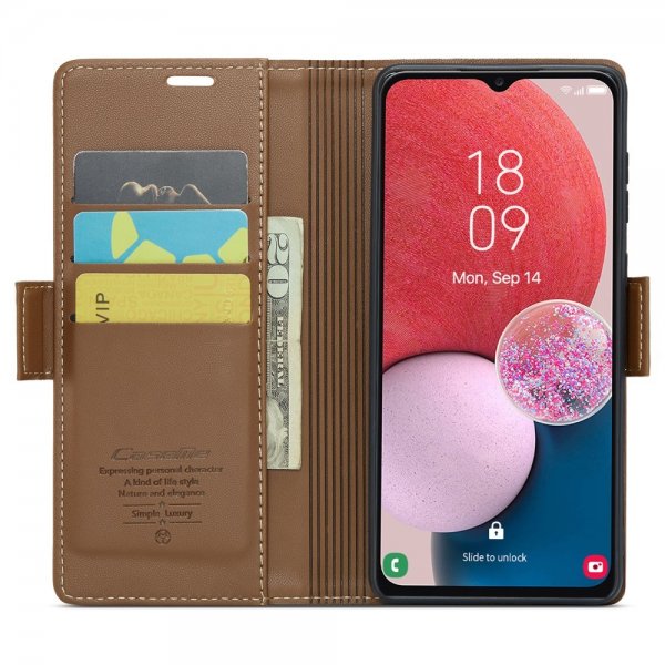 CaseMe Samsung Galaxy A04s/Galaxy A13 Fodral 023 Series Brun