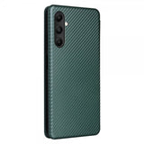 Samsung Galaxy A05s Fodral Kolfibertextur Grön