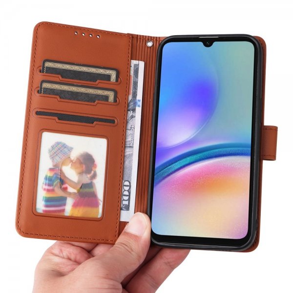 Betopnice Samsung Galaxy A05s Fodral med Löstagbart Skal 005 Brun