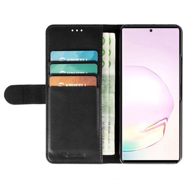 Krusell Samsung Galaxy A12 Fodral PhoneWallet Svart