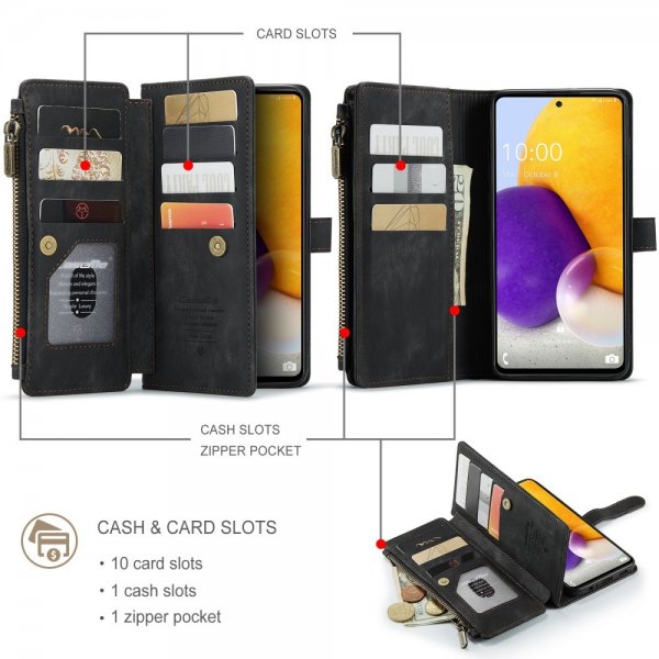 CaseMe Samsung Galaxy A13 4G Fodral C30 Series Svart