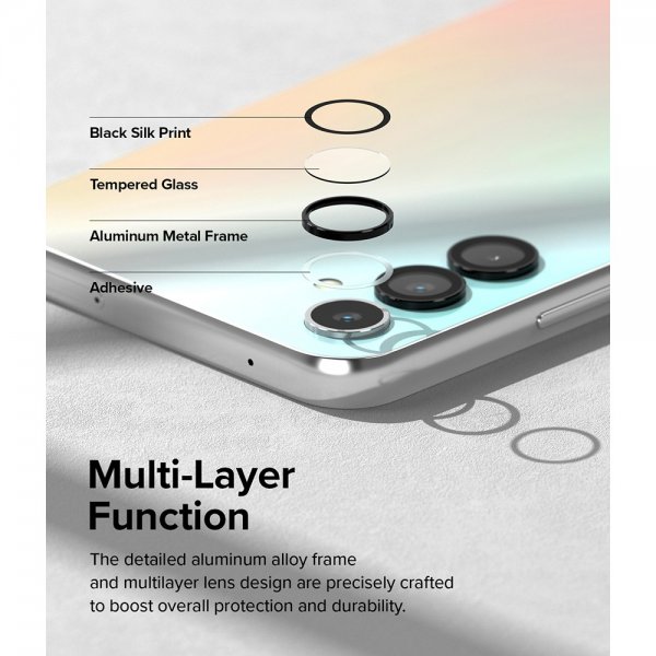 Ringke Samsung Galaxy A14/Galaxy A34 5G Kameraskydd Camera Lens Frame Svart