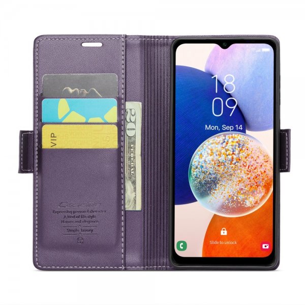 CaseMe Samsung Galaxy A14 Fodral 023 Series Lila