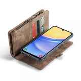 CaseMe Samsung Galaxy A15 Fodral 008 Series Löstagbart Skal Brun