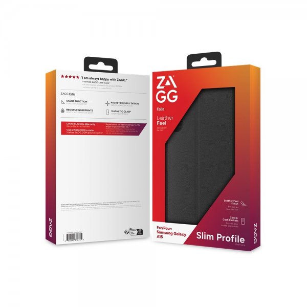 ZAGG Samsung Galaxy A15 Fodral Folio Svart