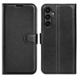 Samsung Galaxy A15 Fodral Litchi Svart
