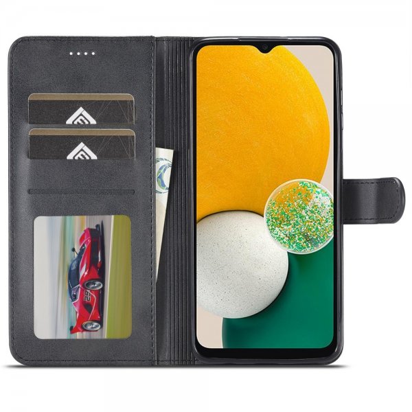Lc.Imeeke Samsung Galaxy A15 Fodral med Kortfack Stativfunktion Svart