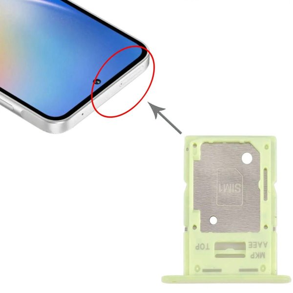 Samsung Galaxy A15 Simkortshållare - Grön