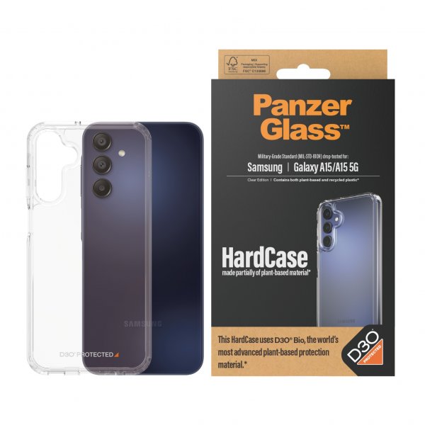 PanzerGlass Samsung Galaxy A15 Skal HardCase D3O Transparent
