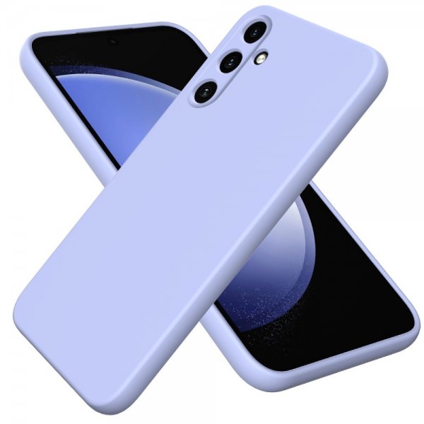 Samsung Galaxy A15 Skal med Strap Silikon Lila