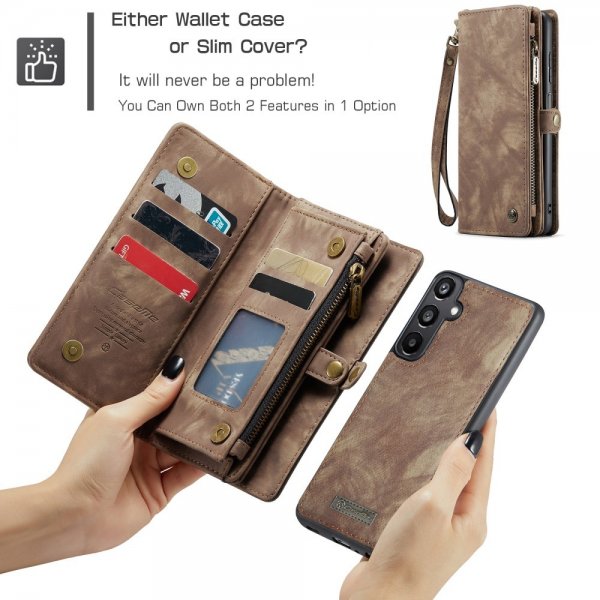 CaseMe Samsung Galaxy A16 Fodral 008 Series Löstagbart Skal Brun