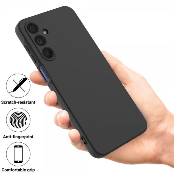 Samsung Galaxy A16 Skal med Strap Silikon Svart