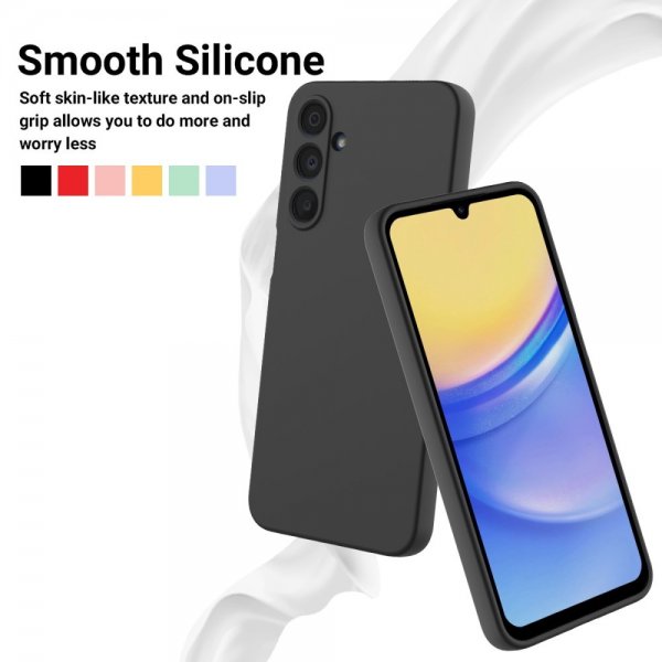 Samsung Galaxy A16 Skal med Strap Silikon Svart