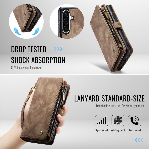 CaseMe Samsung Galaxy A17 Fodral 008 Series Löstagbart Skal Brun