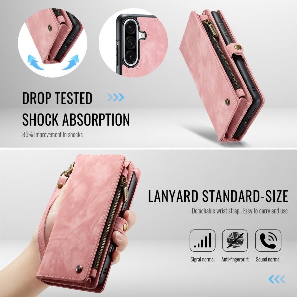 CaseMe Samsung Galaxy A17 Fodral 008 Series Löstagbart Skal Rosa