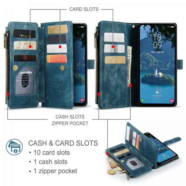 CaseMe Samsung Galaxy A17 Fodral C30 Series Blå