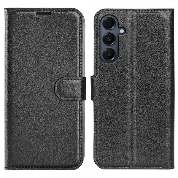 Samsung Galaxy A17 Fodral Litchi Svart