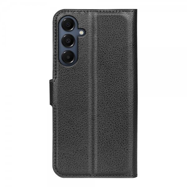 Samsung Galaxy A17 Fodral Litchi Svart