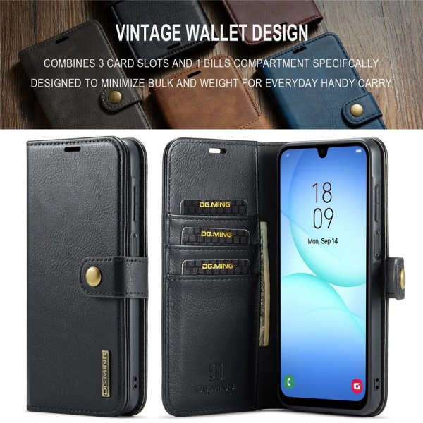 Dg.Ming Samsung Galaxy A17 Fodral med Löstagbart Skal Svart