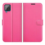 Samsung Galaxy A22 4G Fodral Litchi Magenta