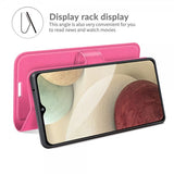 Samsung Galaxy A22 4G Fodral Litchi Magenta