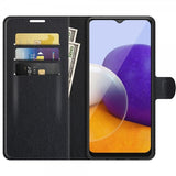 Samsung Galaxy A22 5G Fodral Litchi Svart