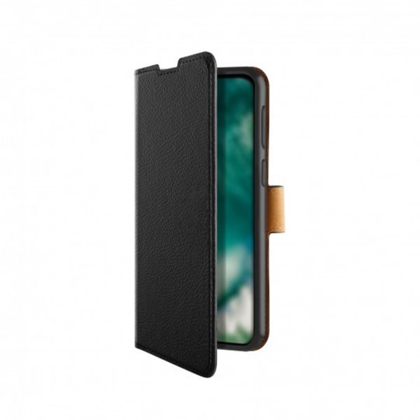 Xqisit Samsung Galaxy A22 5G Fodral Slim Wallet Selection Svart