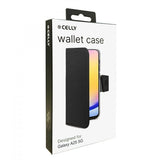 Celly Samsung Galaxy A25 Fodral Wally Wallet Case Svart