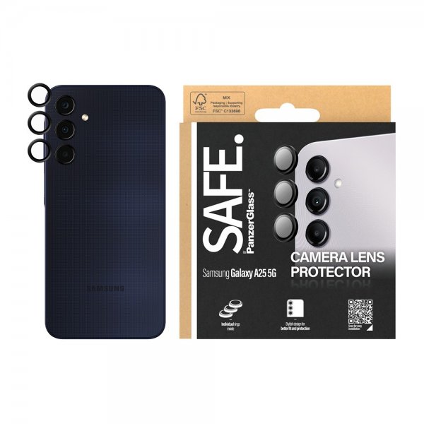 SAFE by PanzerGlass Samsung Galaxy A25 Kameraskydd Camera Protector Svart