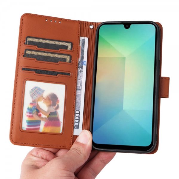 Betopnice Samsung Galaxy A26 Fodral med Löstagbart Skal 005 Brun