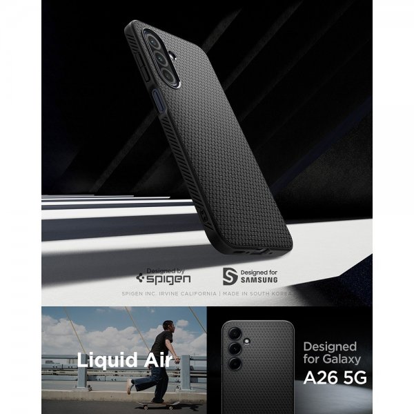Spigen Samsung Galaxy A26 Skal Liquid Air Matte Black