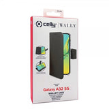Celly Samsung Galaxy A32 5G Fodral Wally Wallet Case Svart
