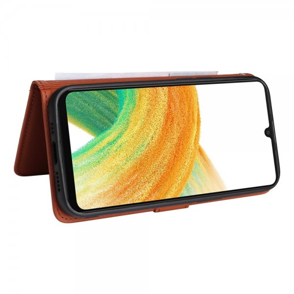 Betopnice Samsung Galaxy A33 5G Fodral med Löstagbart Skal 005 Brun