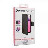 Celly Samsung Galaxy A33 5G Fodral Wally Wallet Case Svart