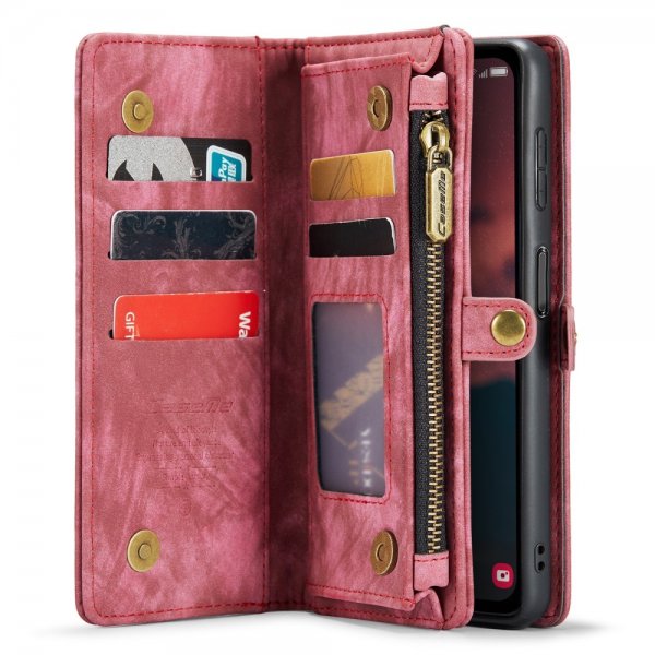 CaseMe Samsung Galaxy A34 5G Fodral 008 Series Löstagbart Skal Röd
