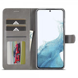 Lc.Imeeke Samsung Galaxy A35 Fodral med Kortfack Stativfunktion Grå