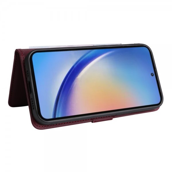 Betopnice Samsung Galaxy A35 Fodral med Löstagbart Skal 005 Röd
