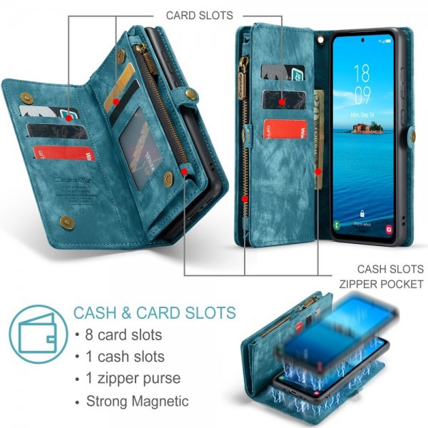 CaseMe Samsung Galaxy A36 Fodral 008 Series Löstagbart Skal Blå