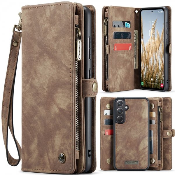 CaseMe Samsung Galaxy A36 Fodral 008 Series Löstagbart Skal Brun