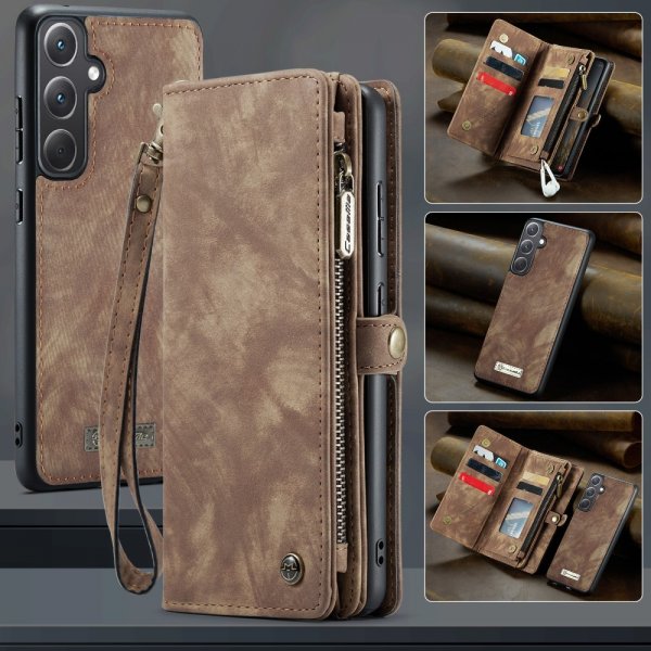 CaseMe Samsung Galaxy A36 Fodral 008 Series Löstagbart Skal Brun