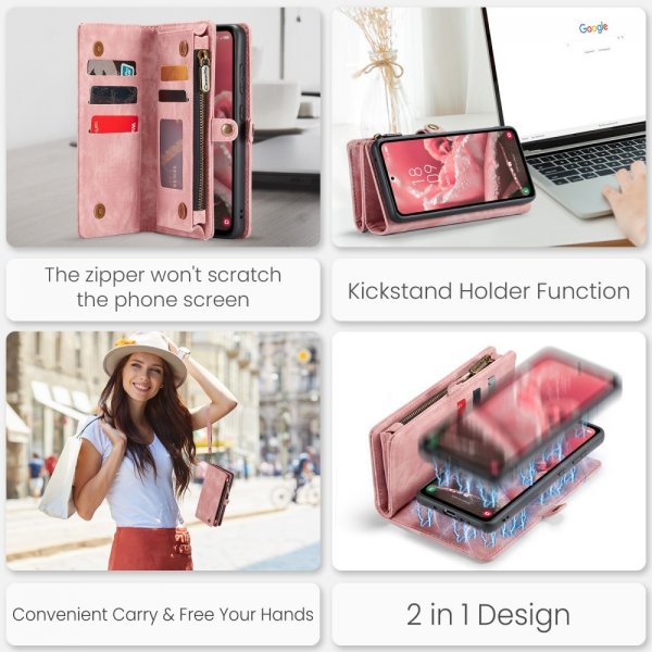 CaseMe Samsung Galaxy A36 Fodral 008 Series Löstagbart Skal Rosa