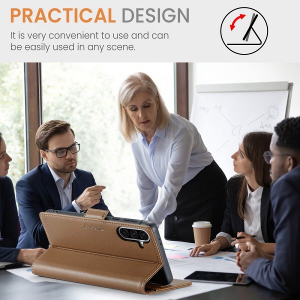 CaseMe Samsung Galaxy A36 Fodral 023 Series Brun